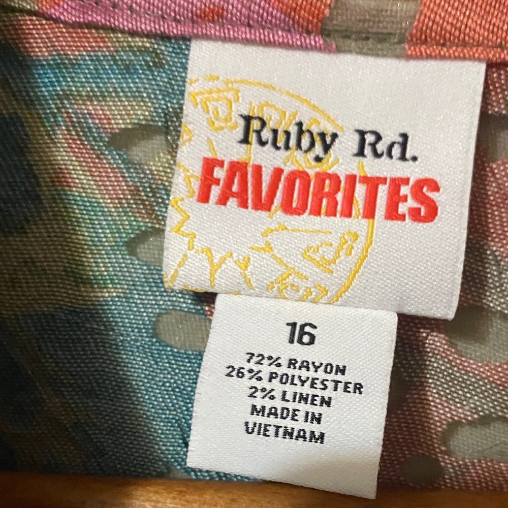 Ruby Rd. Multicolor Floral Button-Down Shirt Jacket - Picture 2 of 5